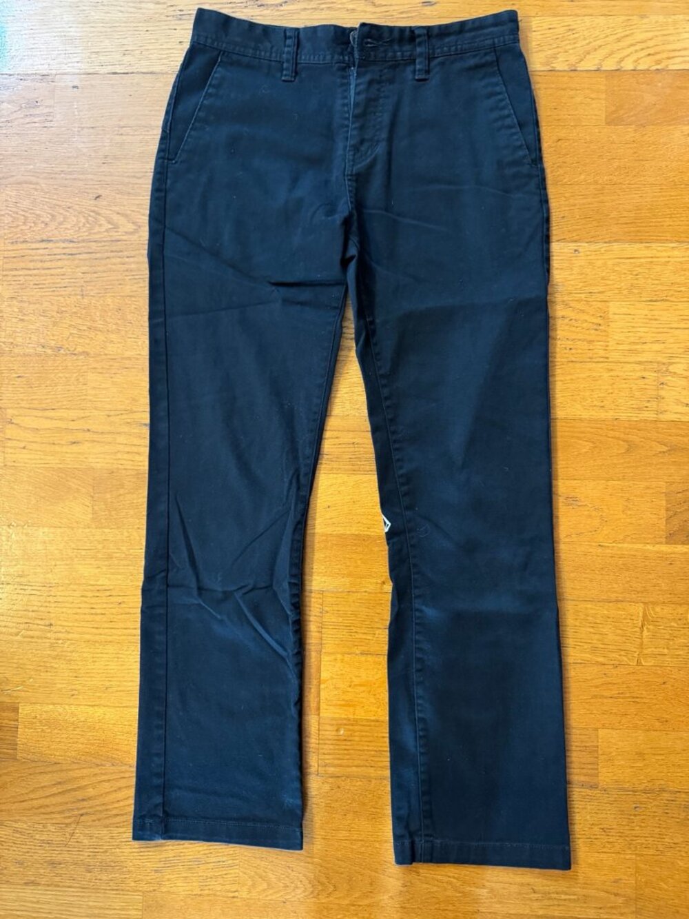 Volcom Boys Black Chino Pants Size 27 14Y